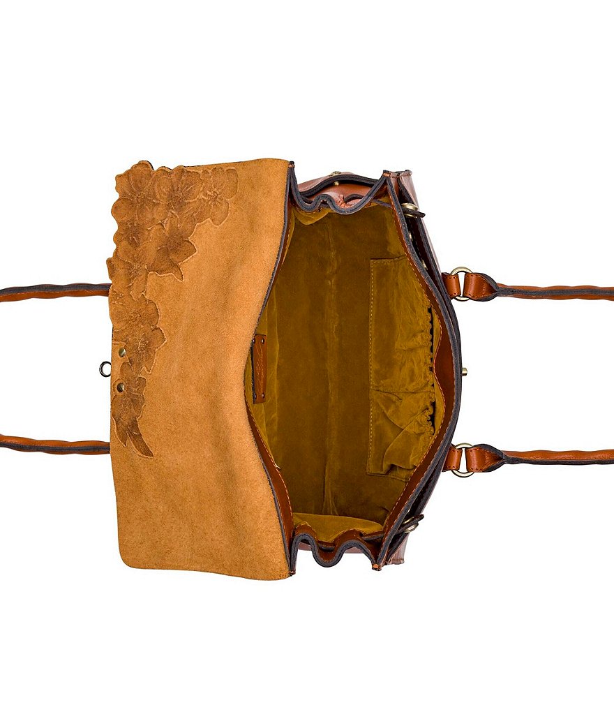 Patricia Nash Birds of Paradise Embroidery Collection Ferrara Frame Shoulder Bag