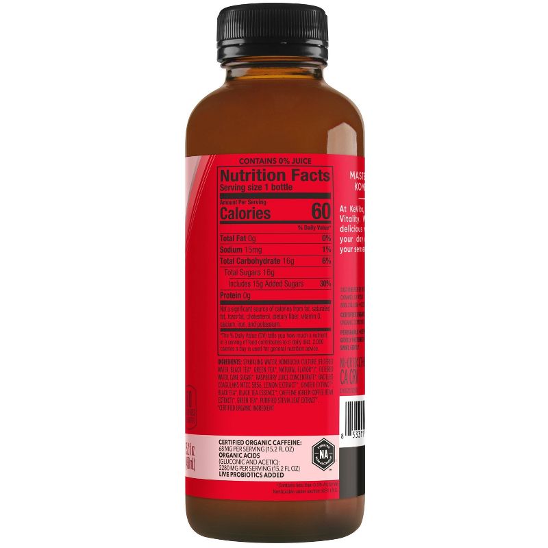 KeVita Raspberry Lemon Master Brew Kombucha - 15.2 fl oz