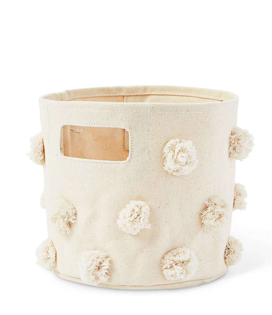 Edgehill Collection Hand-Woven Rattan Market Basket