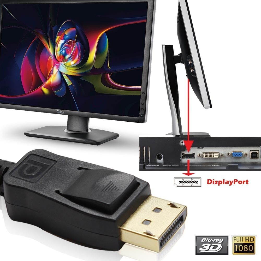 Premium DisplayPort DP to HDMI Converter Adapter with Audio+6FT HDMI Cable 1080P