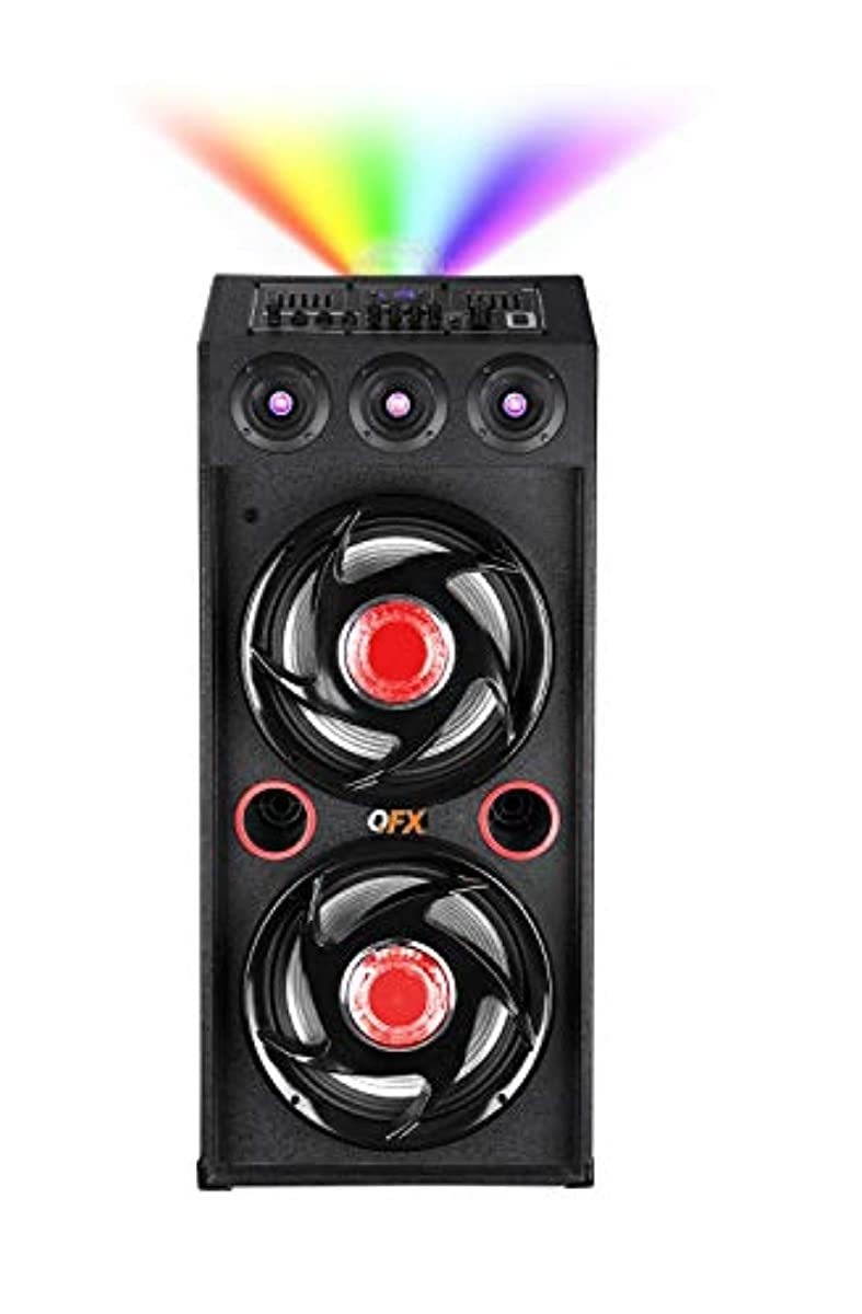 QFX SBX-412207BTRD Bluetooth Speaker with Built-in Amplifier