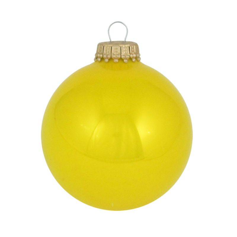 Christmas by Krebs 8ct Full Sun Shiny Glass Christmas Ball Ornaments 2.5" (67mm)