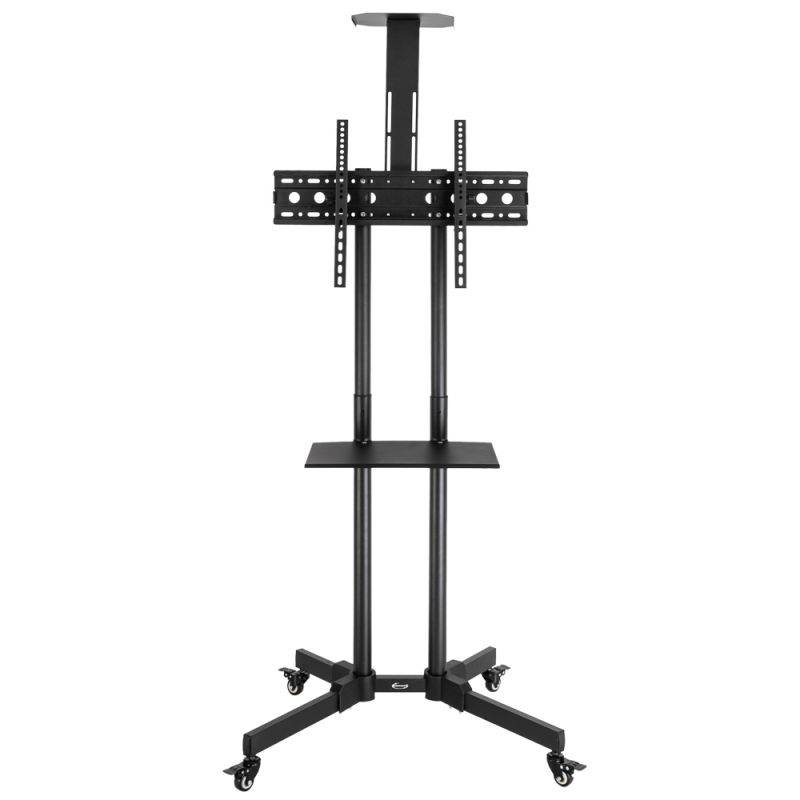 TSY 1600 32-70" TV Mobile Cart Weight Bearing 60kg Maximum VESA 400*600 Up and Down Adjustable 15&deg; with Pulley Tray Camera Bracket