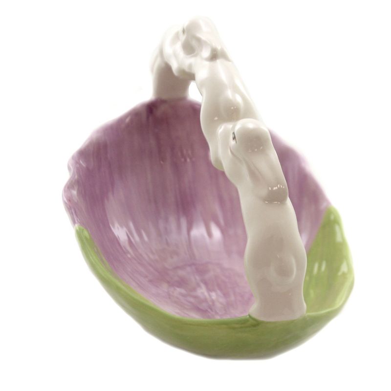 Tabletop 6.0" Bunny Jumping Basket Candy Dish Easter Cosmos Gifts Corp.  -  Serving Bowls