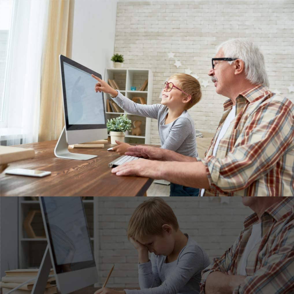 Blue Light Blocking Glasses for Kids: Girls Boys Eye Protection Anti Glare Filter UV Lenses Gaming Computer Screen Blocker Eyeglasses for Children | Teens | Age 5-16