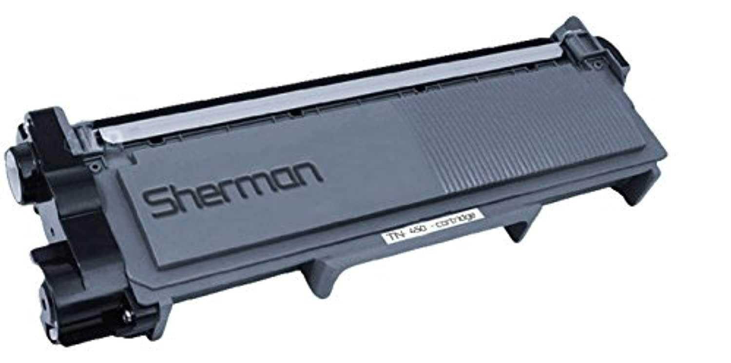 sherman inks and toner cartridges  brother tn450 tn450 compatible black laser toner cartridge replacement for printer: brother allinone machines dcp7060d, dcp7065dn, dcp7070dw, mfc7240, mfc7360n, mfc