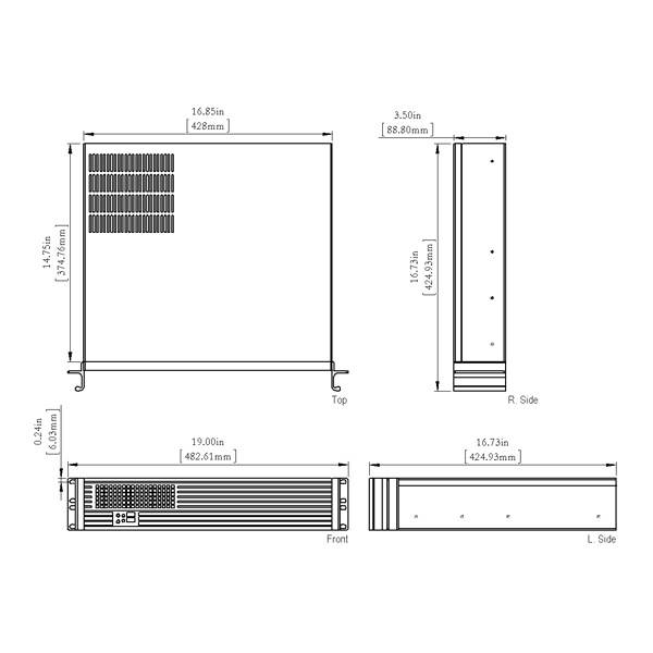 Superlogics 2U Rack Mount Industrial PC - Rackmount featuring Long Production Cycle Motherboard with Intel Q370 Chipset, 8th and 9th Gen Core i7/i5/i3