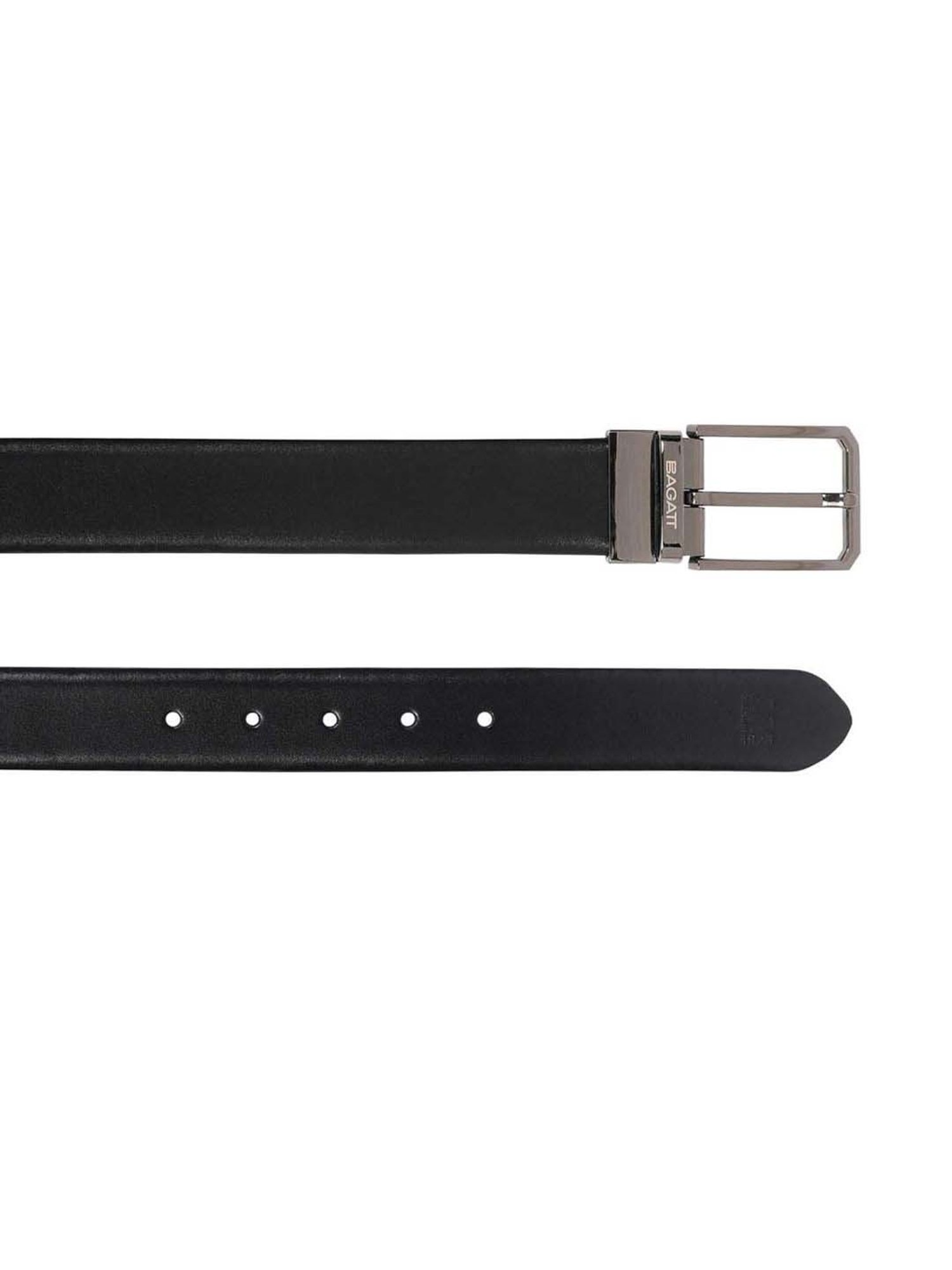 Bagatt Parma Black & Brown Leather Reversible Belt for Men