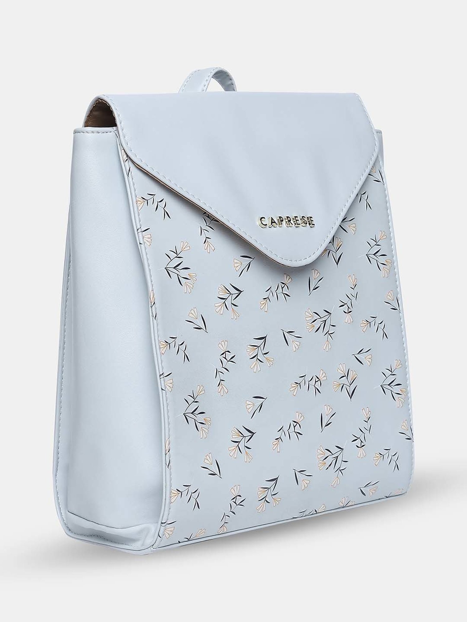 Caprese MERIDA Blue Faux Leather Large Backpack