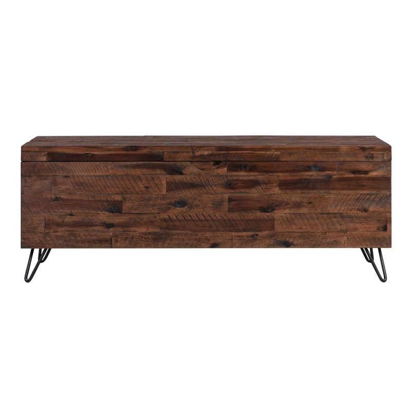 46" Kendall Storage Bench Brown/Black - Summerland Home