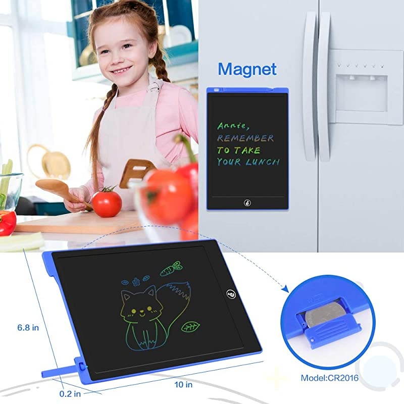 LCD Writing Tablet Electronic Colorful Screen Drawing Erase Board Doodle Board Writing Pad Gifts for Toddlers Kids and Adults with Protective Sleeve Blue