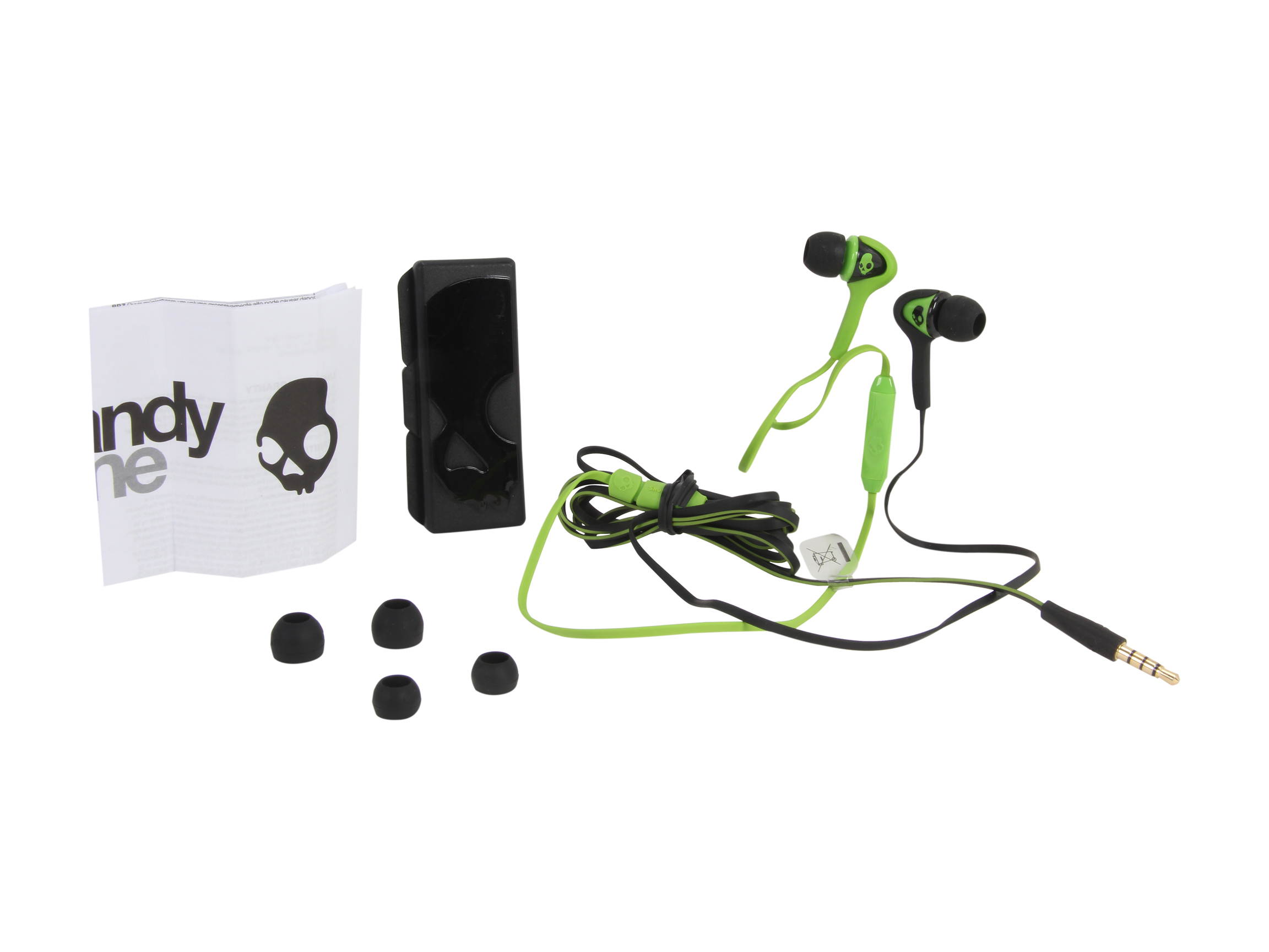 Skullcandy Black/ Lurker Green S2SBFY-129 Smokin' Buds w/Mic, Black/ Lurker Green