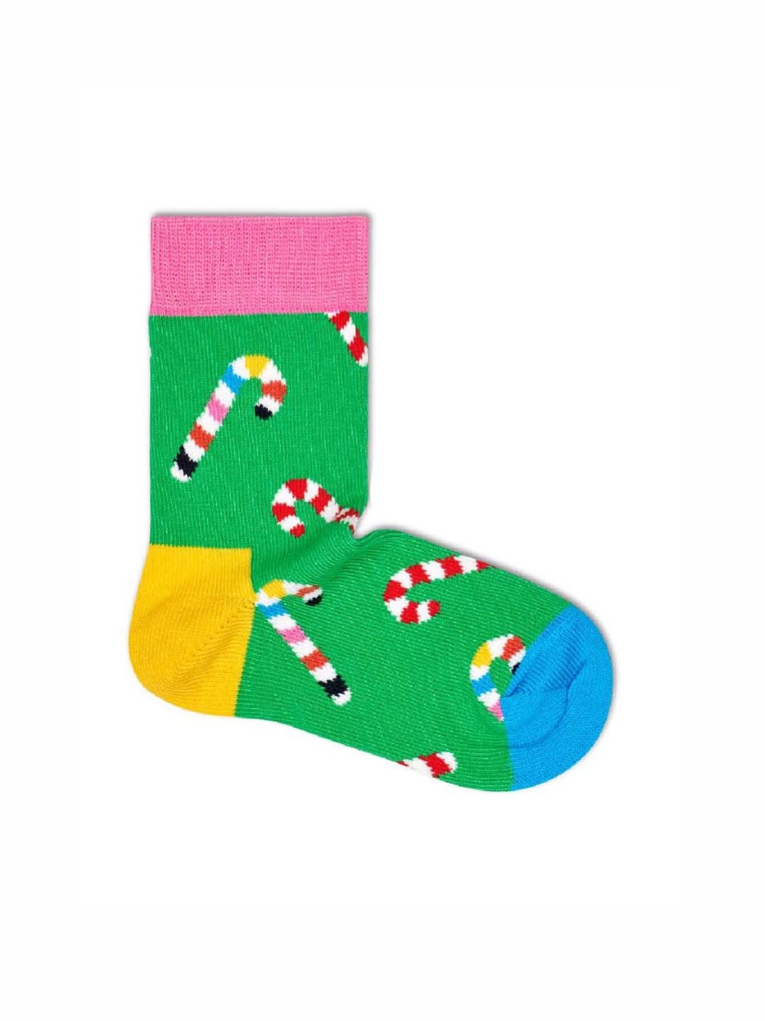 Happy Socks Kids Candy Cane Multicolor Cotton Printed Socks (12-24M)
