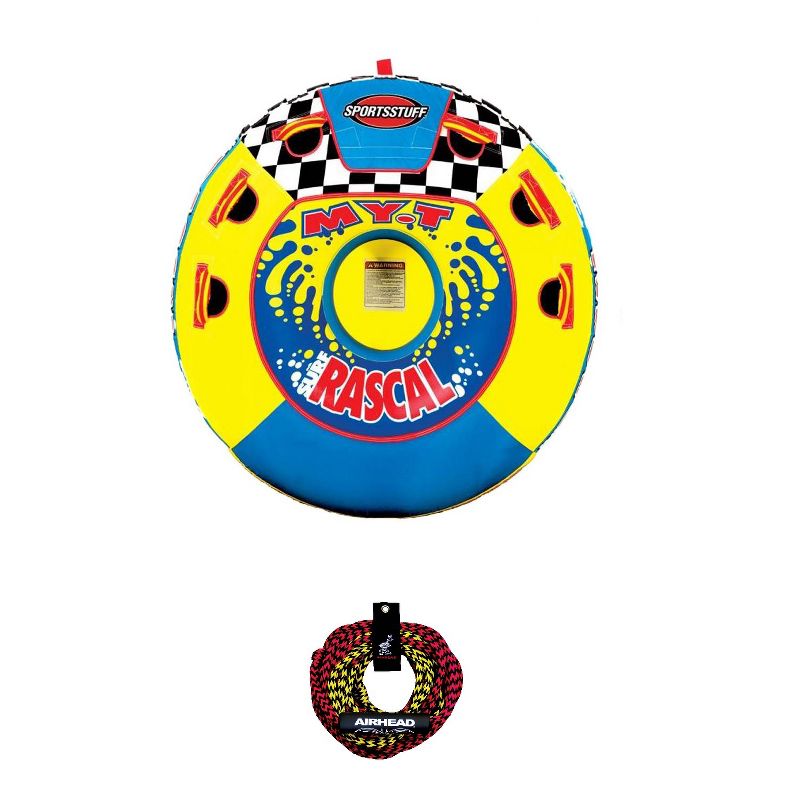 Airhead SPORTSSTUFF 53-1320 Rascal Single Rider Towable and 50'/60' Tube Rope