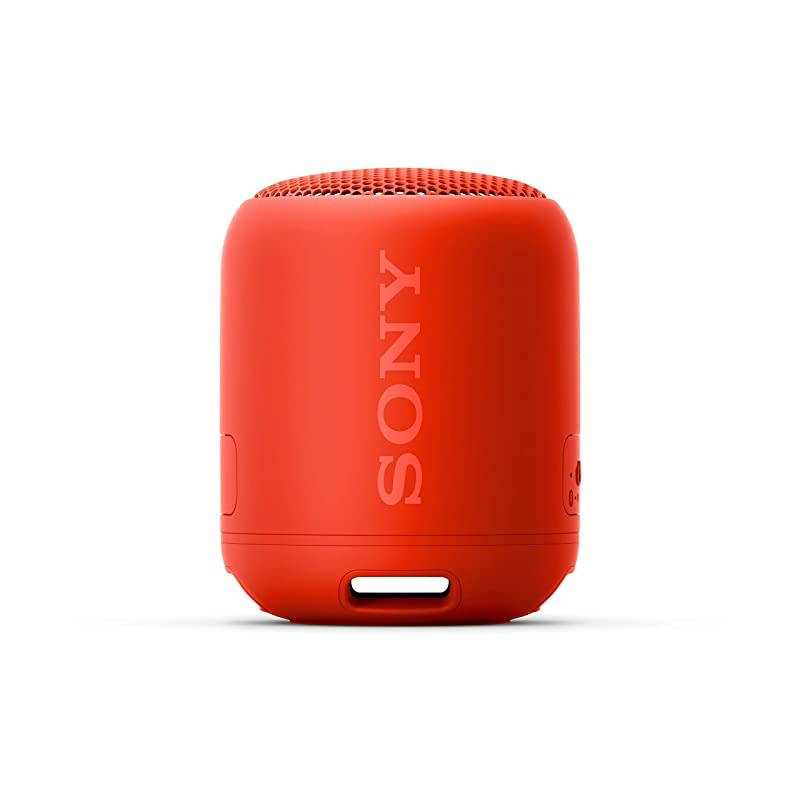 SRS-XB12 Mini Bluetooth Speaker Loud Extra Bass Portable Wireless Speaker with Bluetooth -Loud Audio for Phone Calls- Small Waterproof and Dustproof Travel Music Speakers Red SRS-XB12/R