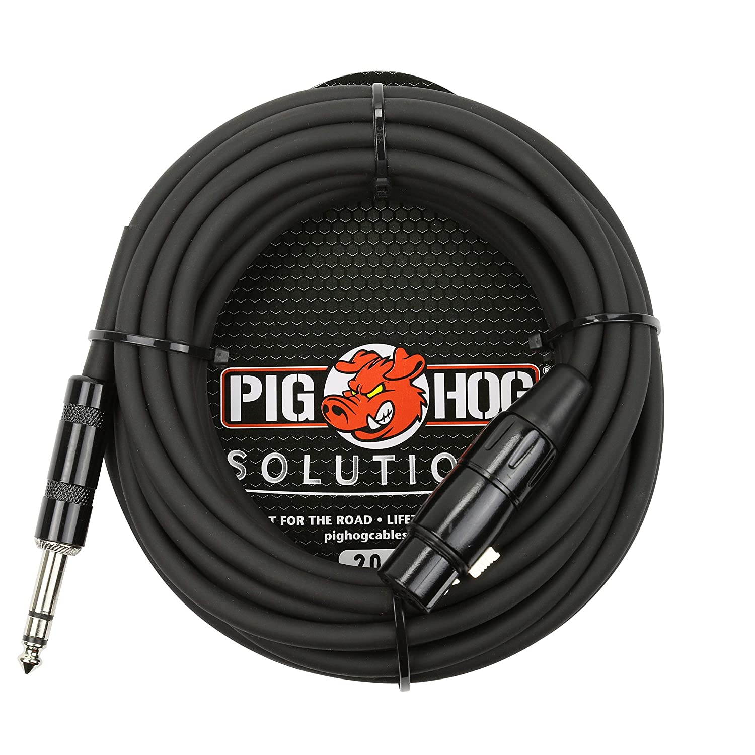 Pig Hog PX-TMXF20 1/4" TRS to XLR Adaptor Cable, 20 Feet