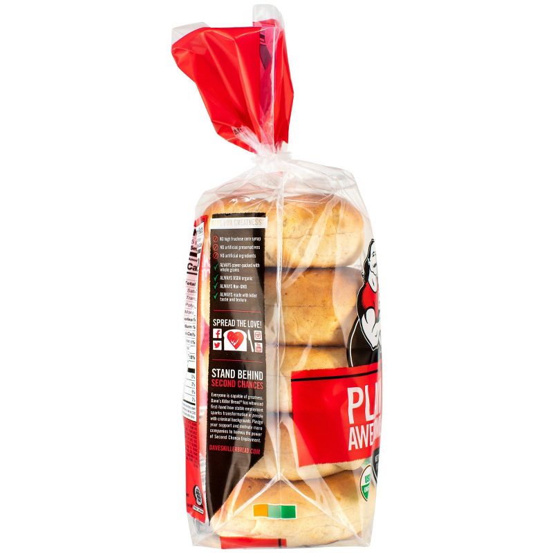 Dave's Killer Bread Plain Awesome Organic Bagels - 16.75oz