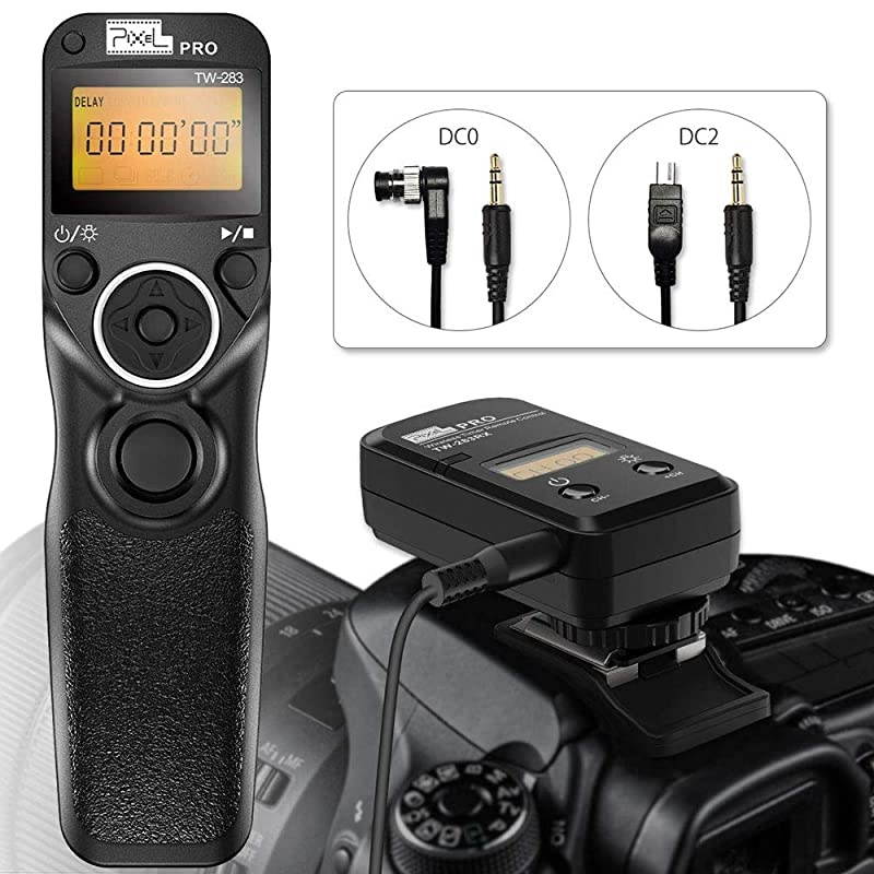 Remote Shutter Release for Nikon Wireless Shutter Release Timer Remote Control  TW283 DC0DC2 for Nikon D5200 D5300 D7100 D850 D800 D750 D610