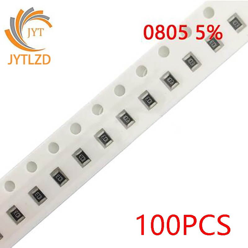 51 OHM 5% 0805 100PCS 0805 5% 1/8W SMD chip resistor 0R ~ 10M