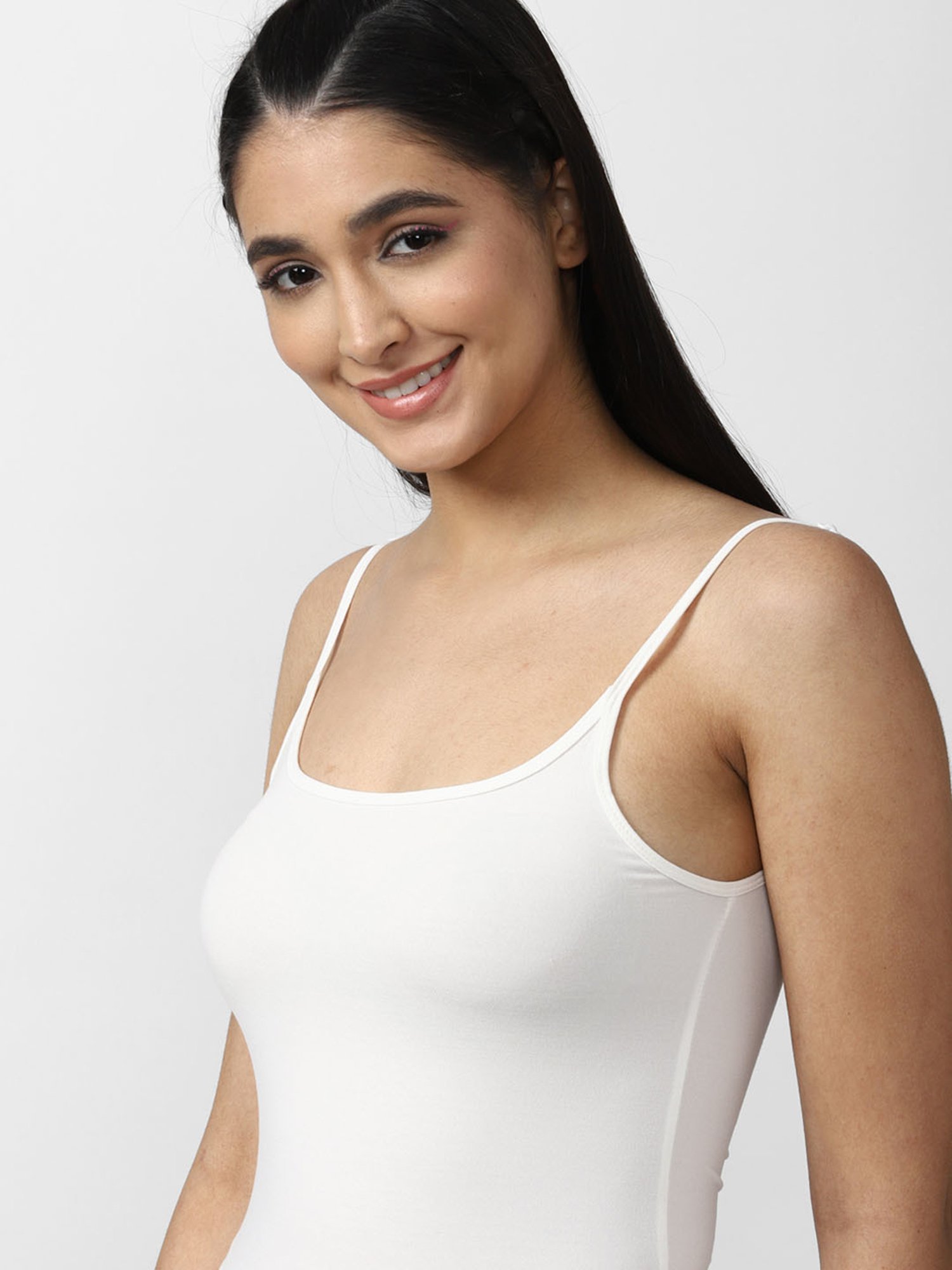Enamor White Non-Padded Camisole