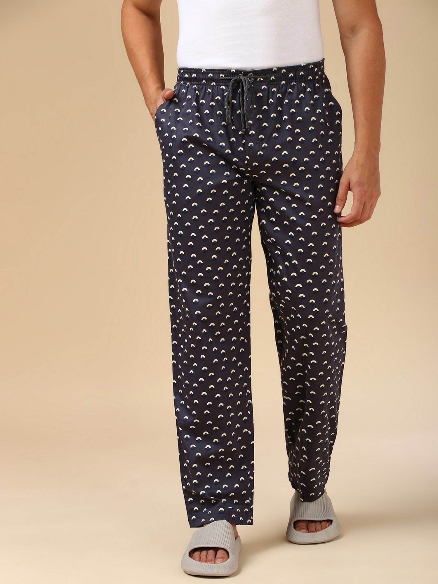 Van Heusen Grey Regular Fit Printed Thermal Bottoms