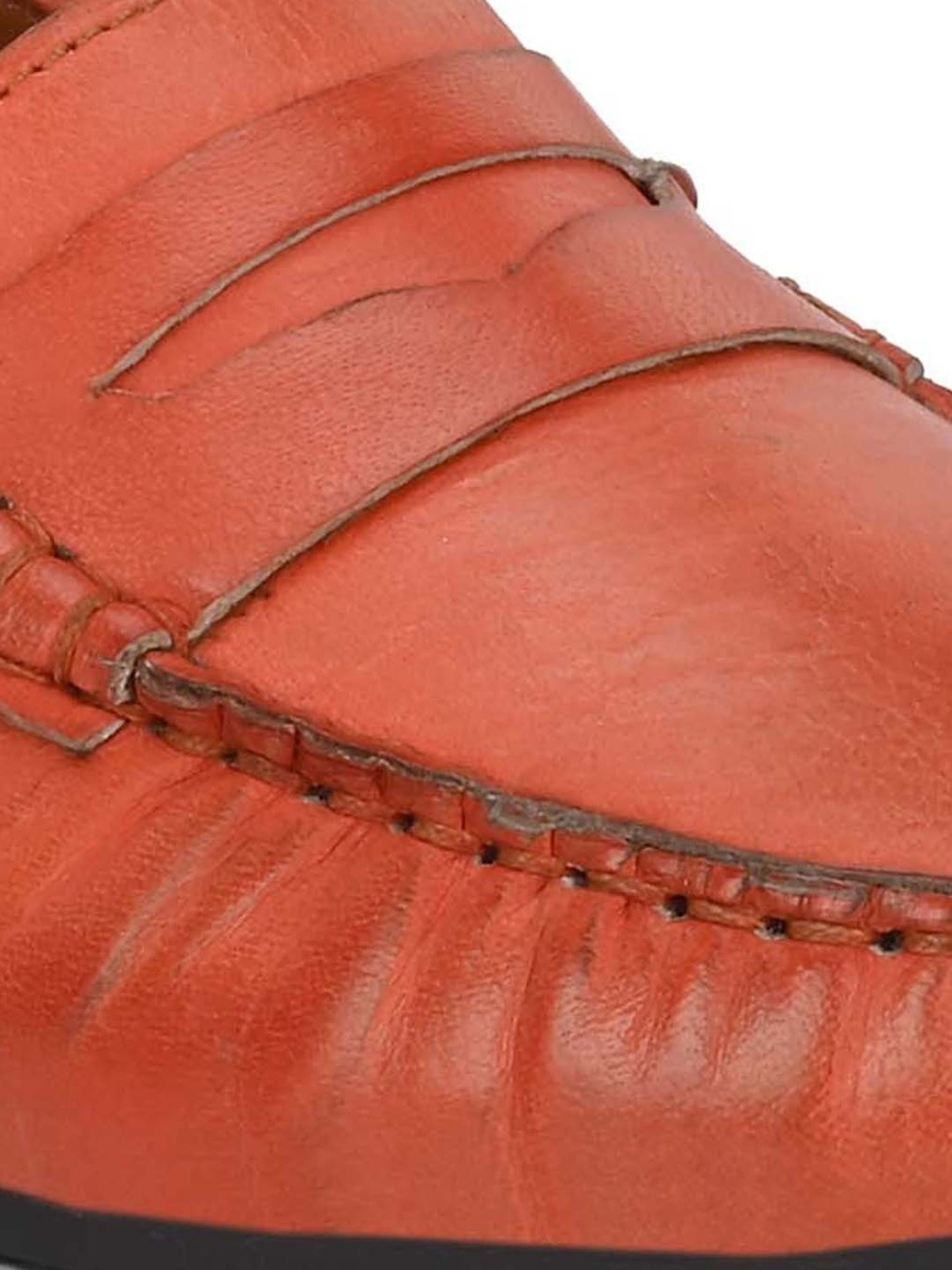 Carlo Romano Women's Orange Casual Loafers