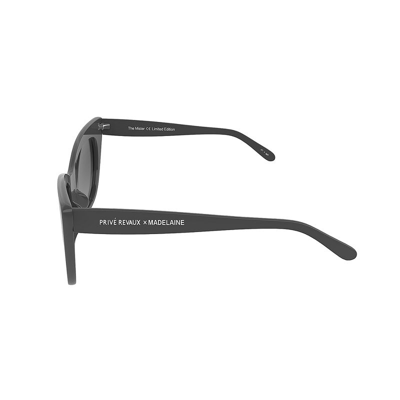 Priv'e Revaux The Mister  Womens Cat-Eye Polarized Sunglasses Caviar Black 57mm