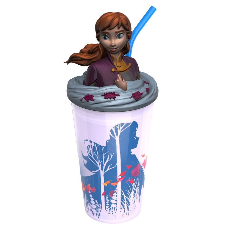 Frozen 2 Anna 15oz Plastic Funtastic Tumbler with Straw Purple - Zak Designs