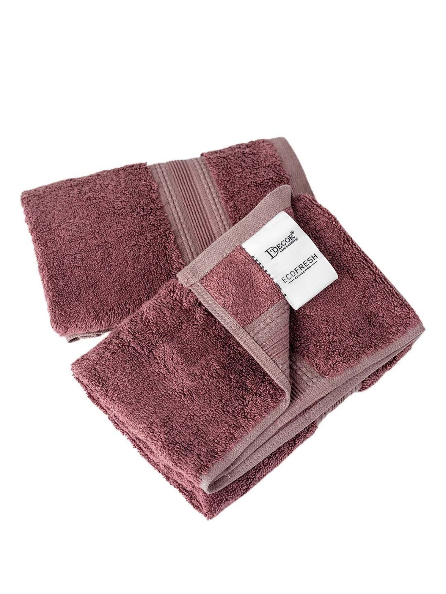 DDecor Magenta 650 GSM Bamboo Ecofriendly Hand Towel