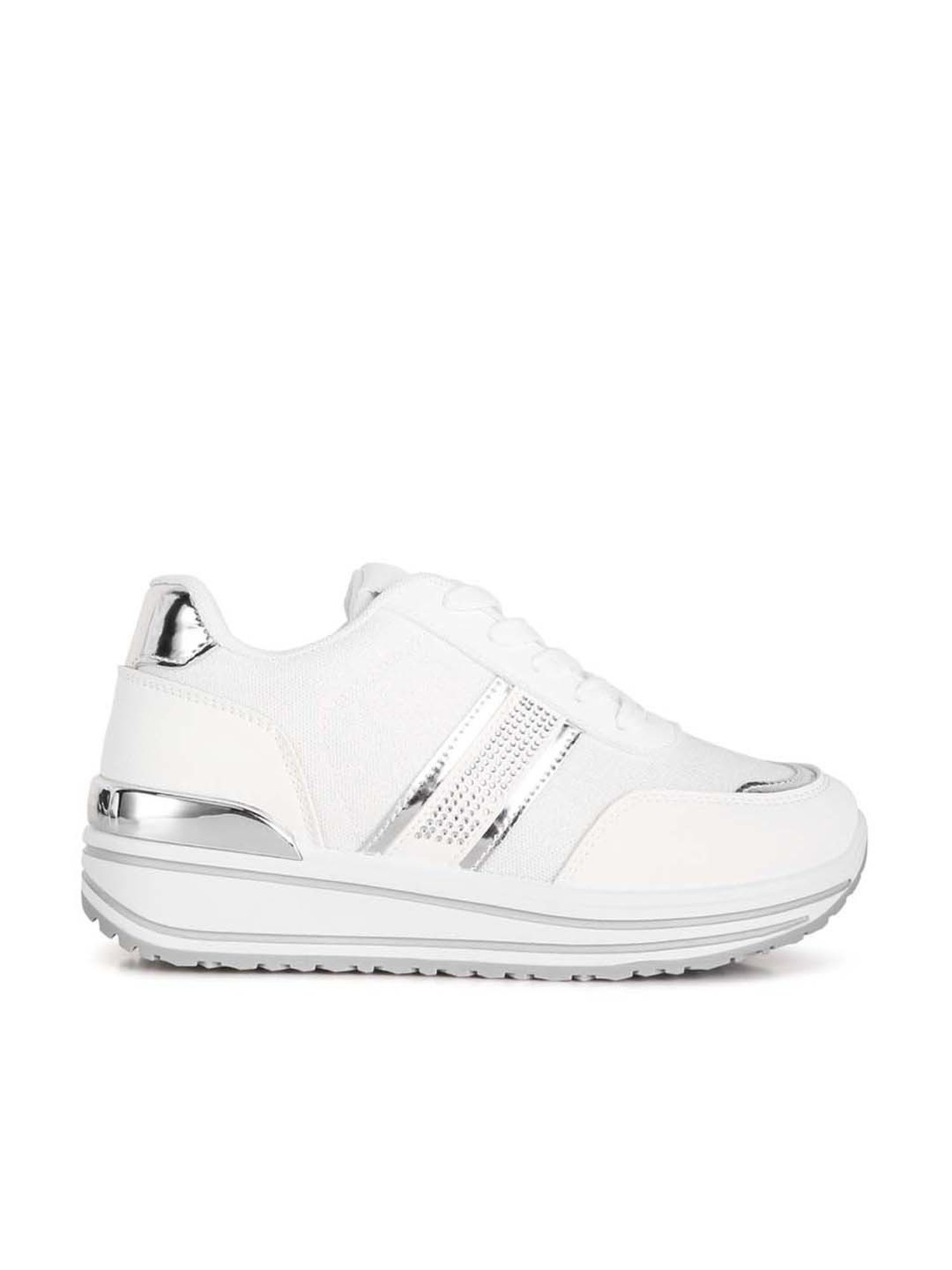 London Rag Women's White Casual Sneakers