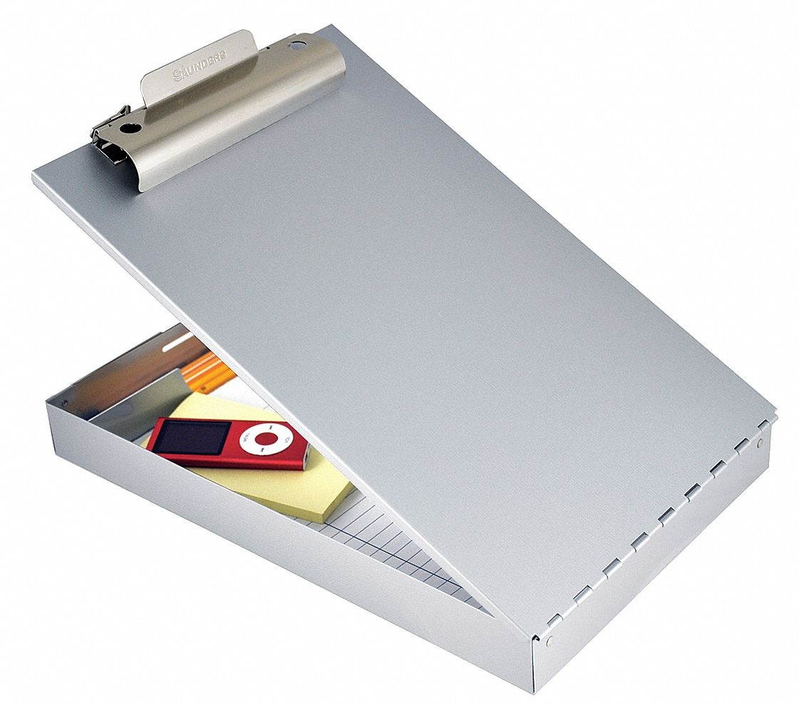 Saunders Storage Clipboard Silver  Aluminum  11019
