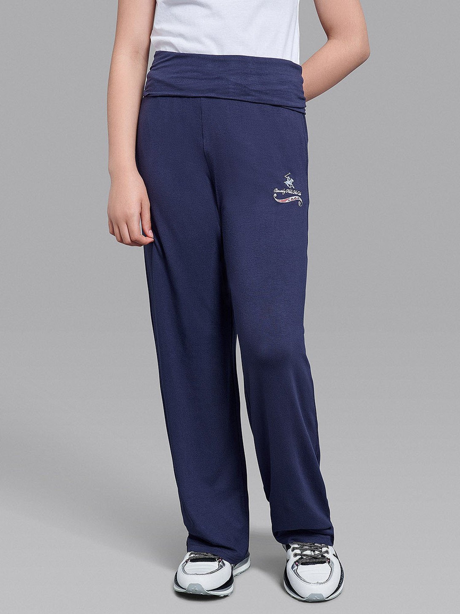 Beverly Hills Polo Club Kids Navy Solid Yoga Pants