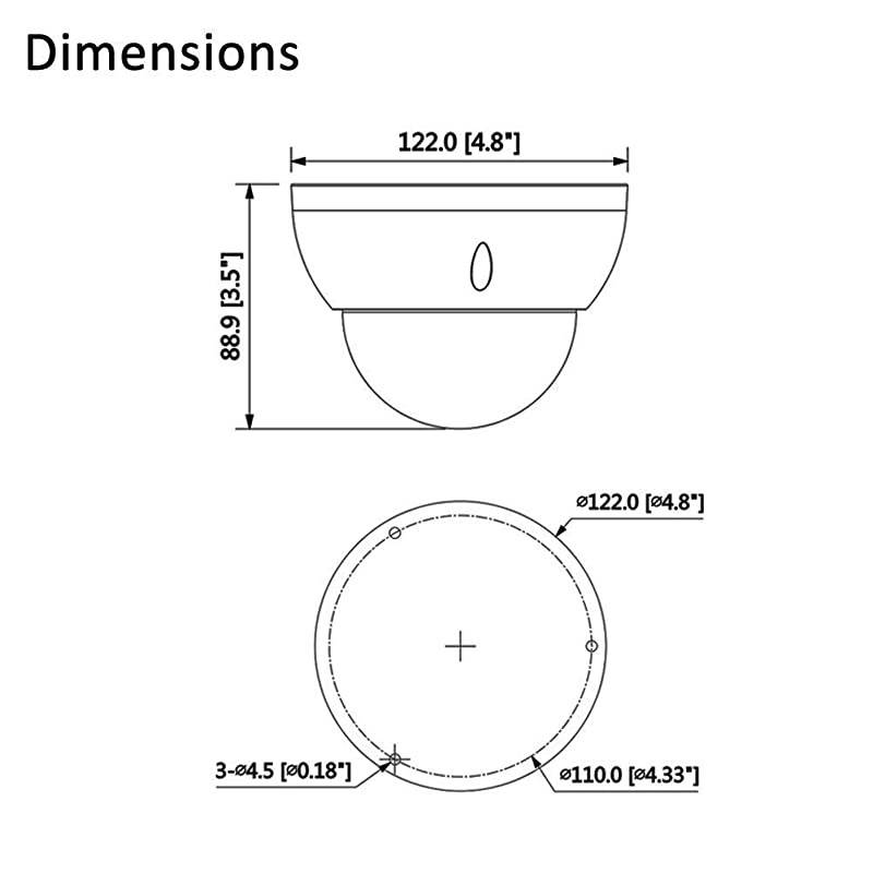 POE IP Dome Camera IPC-HDBW4433R-ZS 2.7-13.5mm, Motorized Varifocal Lens Optical Zoom Outdoor Security Camera with SD Slot H.265 IP67, IK10