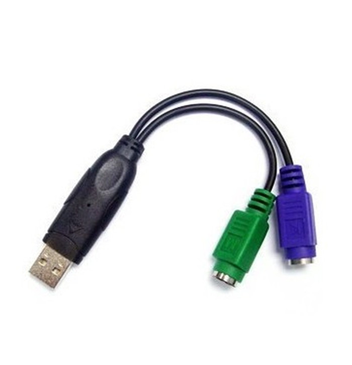 USB To PS/2 Cable Adapter Convert for Keyboard Mouse KVM
