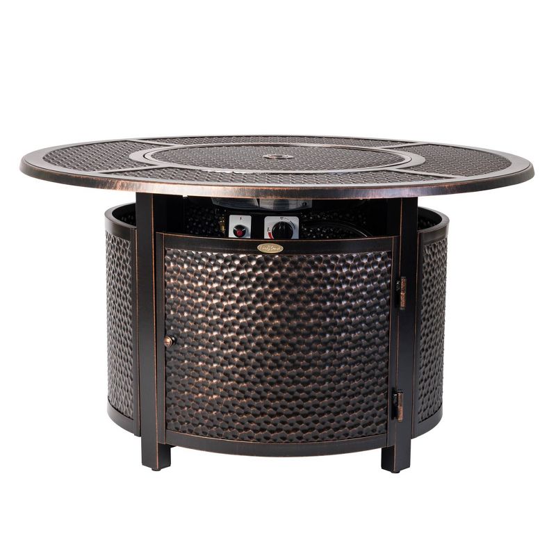 Briarwood Round Aluminum LPG Fire Pit - Fire Sense