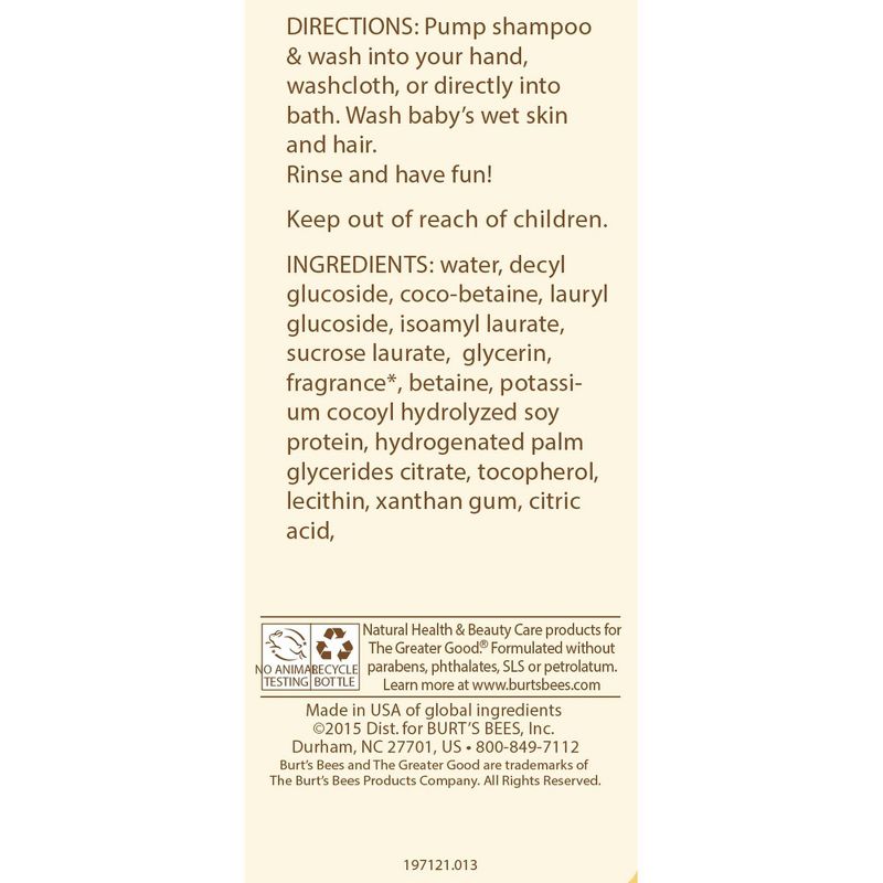 Burt's Bees Baby Bee Shampoo & Wash - 21 fl oz