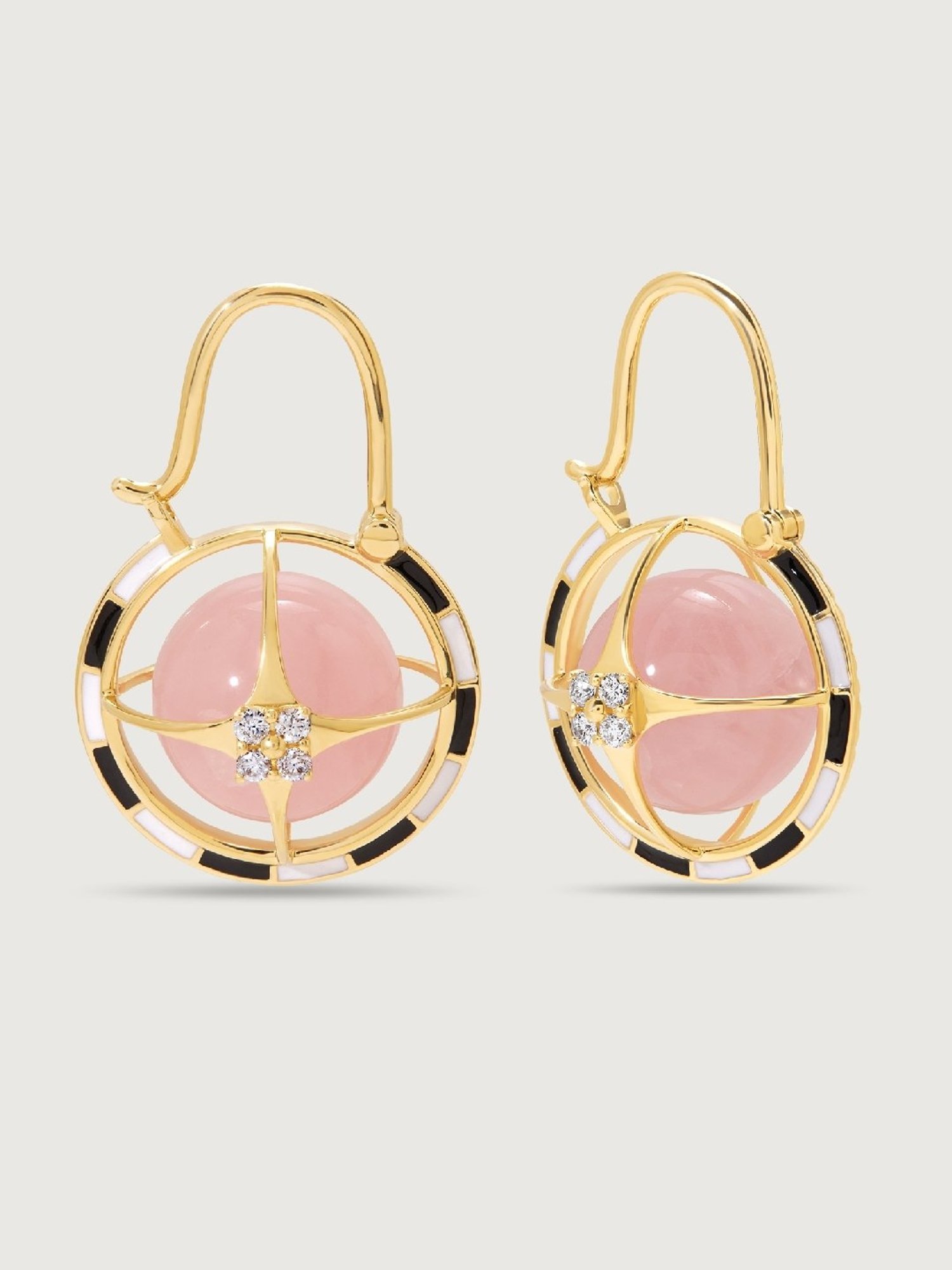 Mia by Tanishq Versatile Chic Reversible 14k Gold & Diamond Hoop Earrings