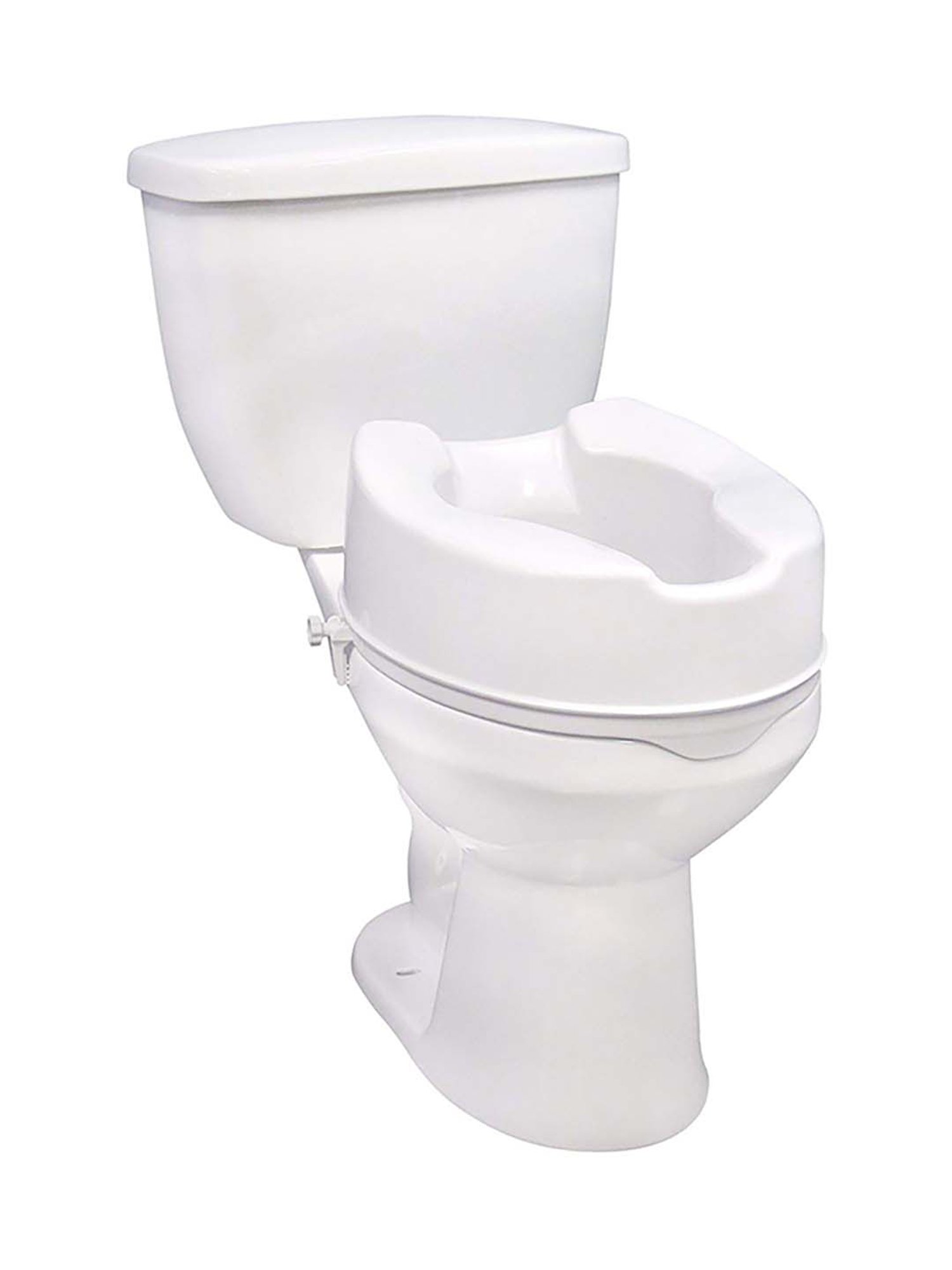 MCP 6 Inch Commode Raiser Elevated Toilet Seat (White)