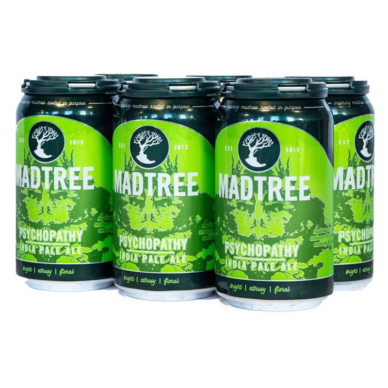 MadTree Psychopathy IPA Beer - 6pk/12 fl oz Cans