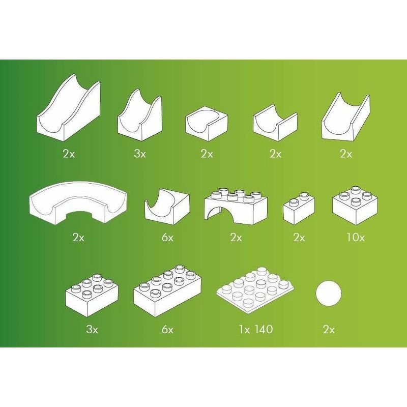 Hubelino Marble Run - 45-Piece Set