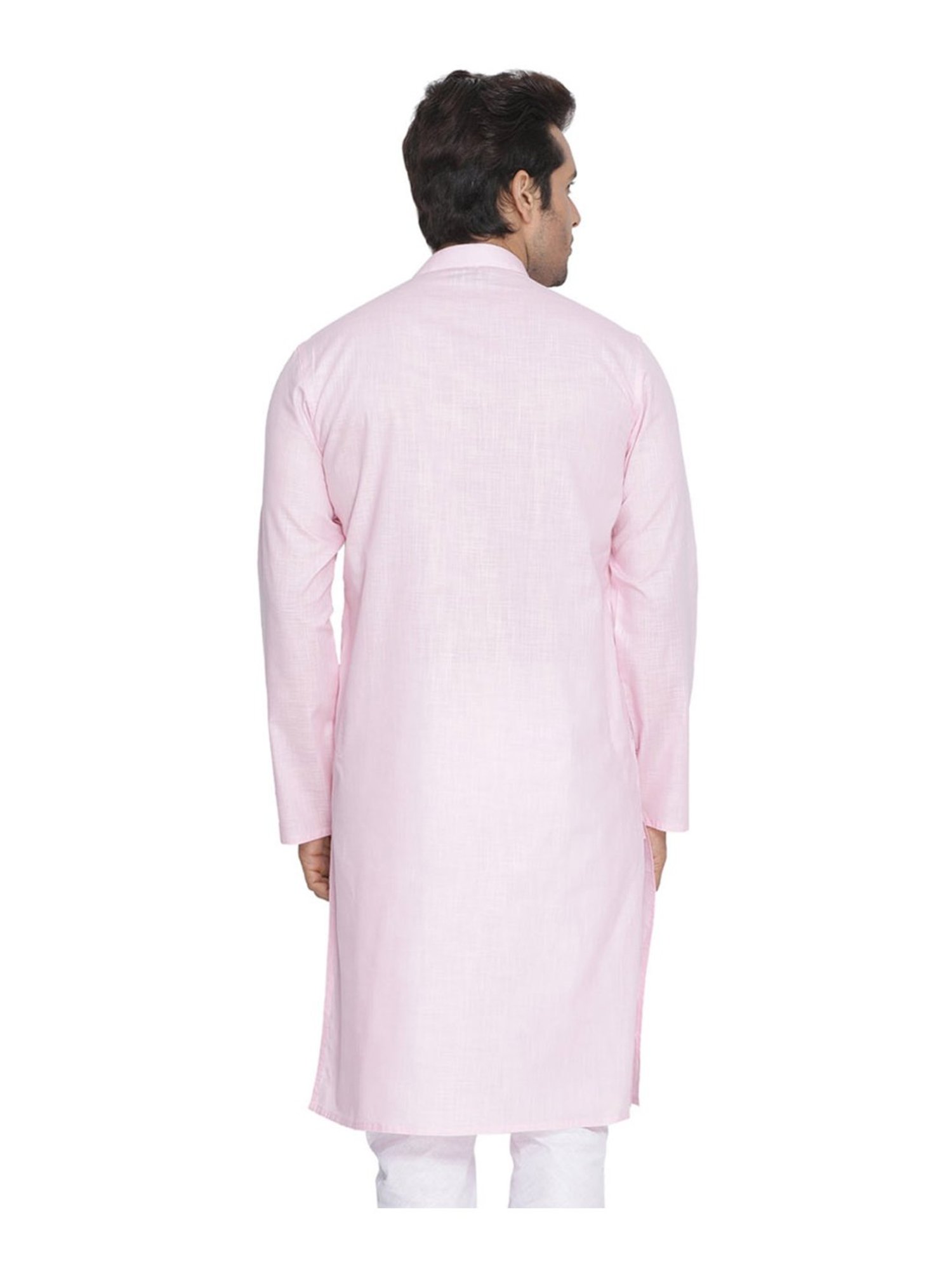 Manthan Fawn & White Regular Fit Kurta