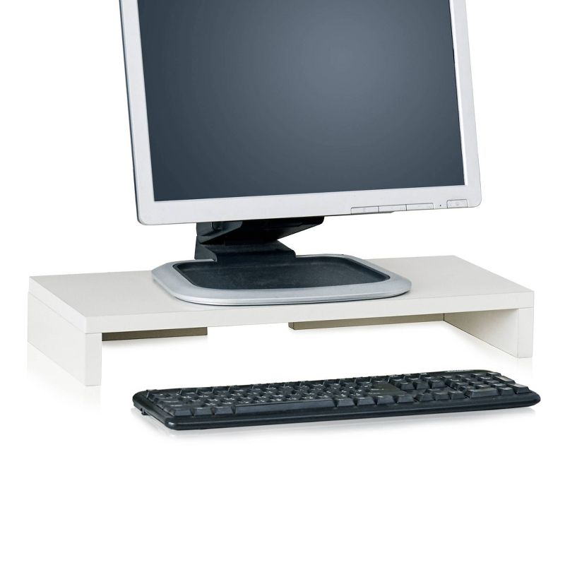 Eco Friendly Computer Monitor Stand Riser White