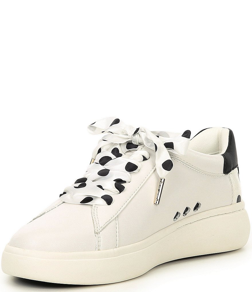 Kendall + Kylie Women's Anthracite Leopard EZORA 2.0 Low Top Lace Up Multi Sneakers