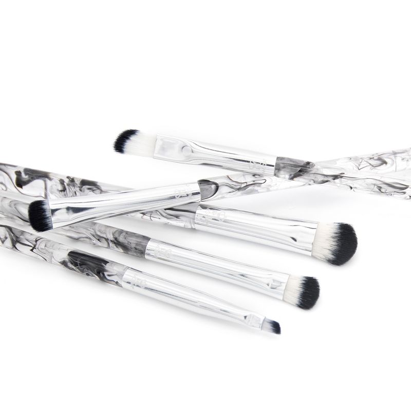 MODA Brush Black Smoke Show 5pc Eye Makeup Brush Set, Includes - Domed Shadow, SM Shader, Triad Eye, and Angle Liner Brushes