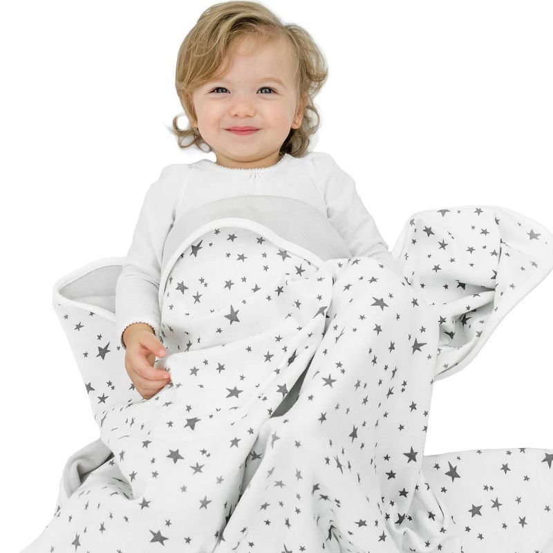 Woolino Organic Cotton Stroller Blanket - Stars