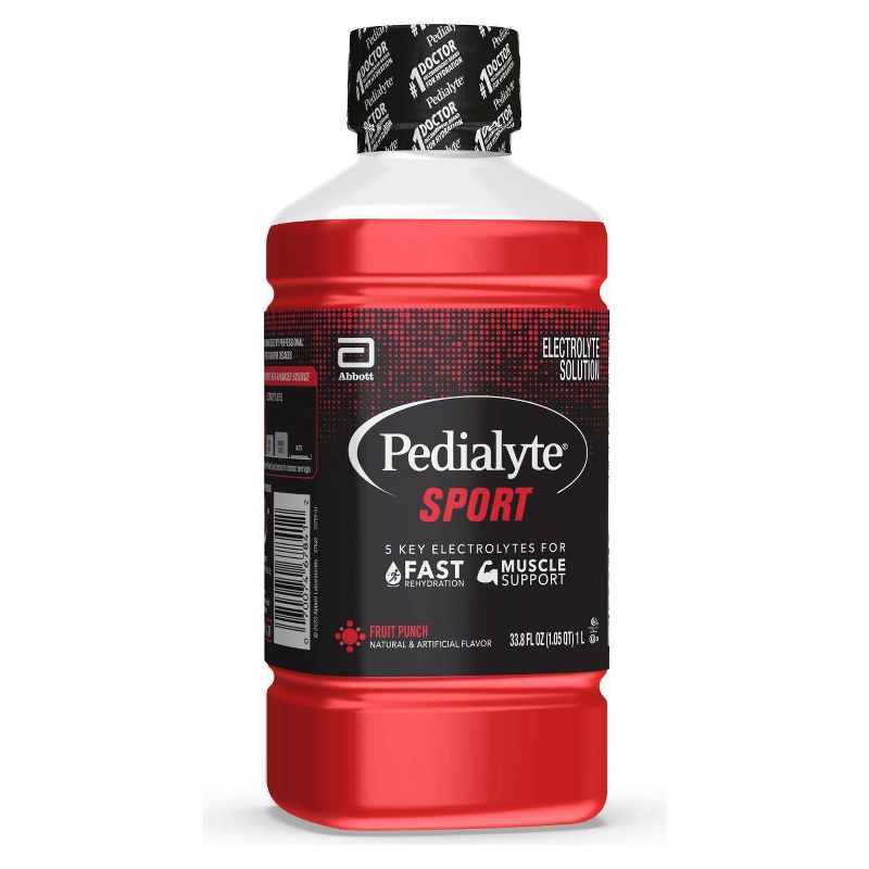 Pedialyte Sport Electrolyte Solution - Fruit Punch - 33.8 fl oz