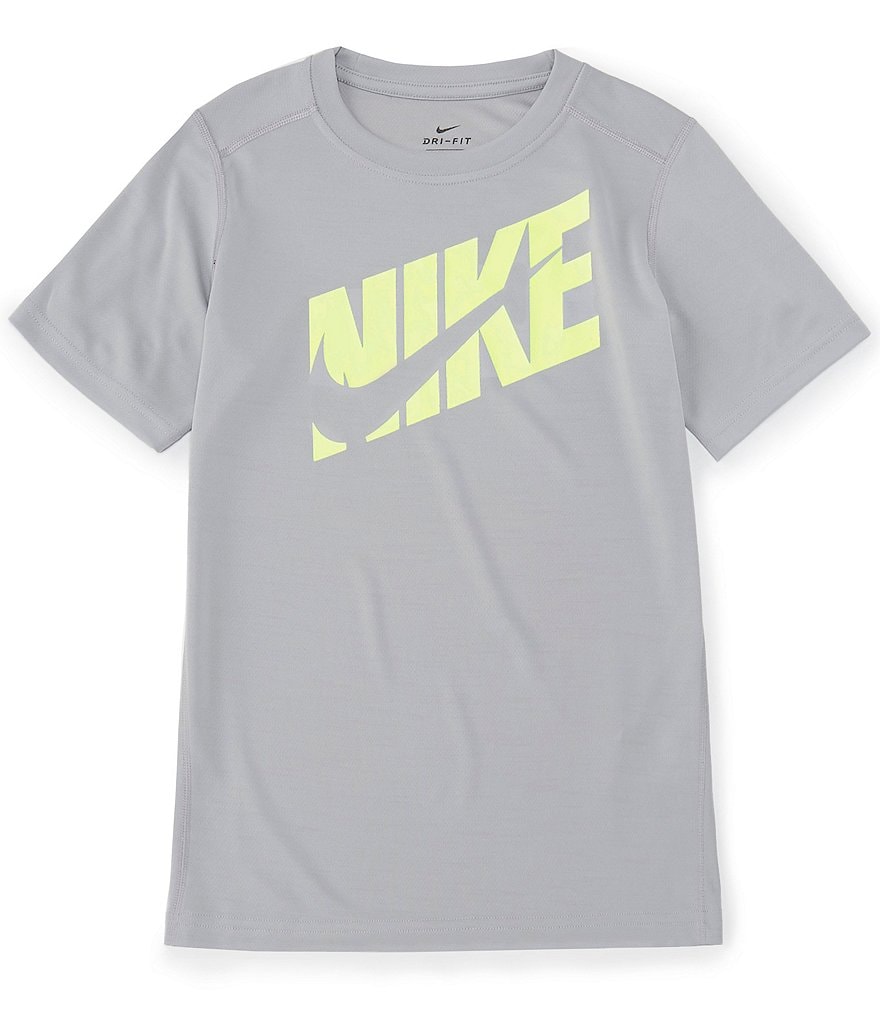 Nike Big Boys 8-20 Short-Sleeve Double Logo Training Tee