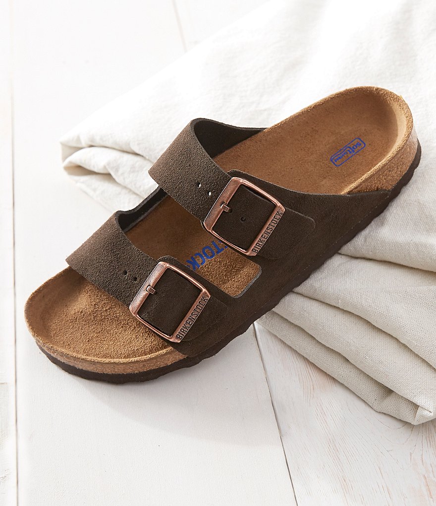 Birkenstock Women's Arizona Suede Dual Adjustable Buckle Strap Sandals