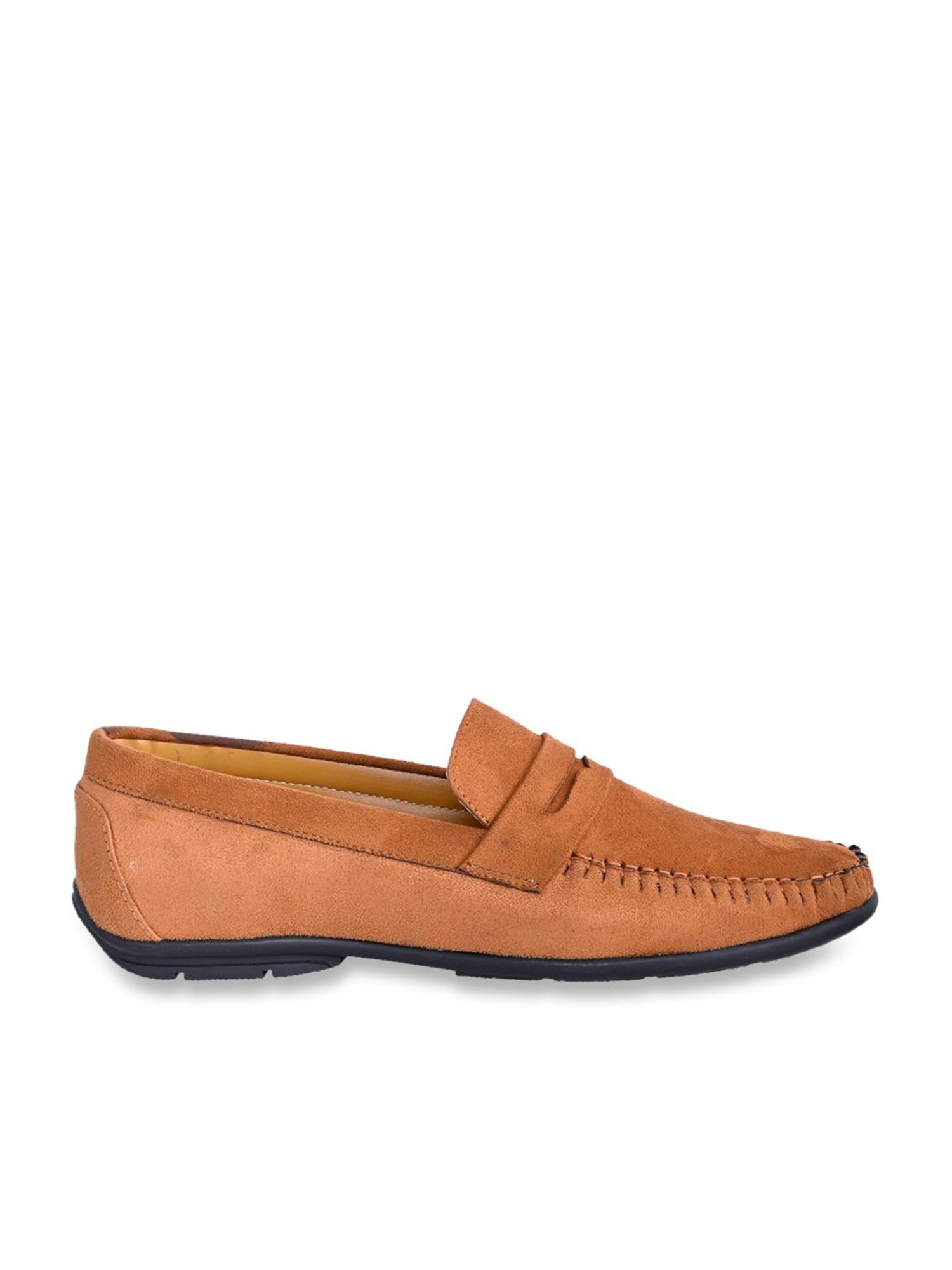 Carlton London Men's Tan Casual Loafers