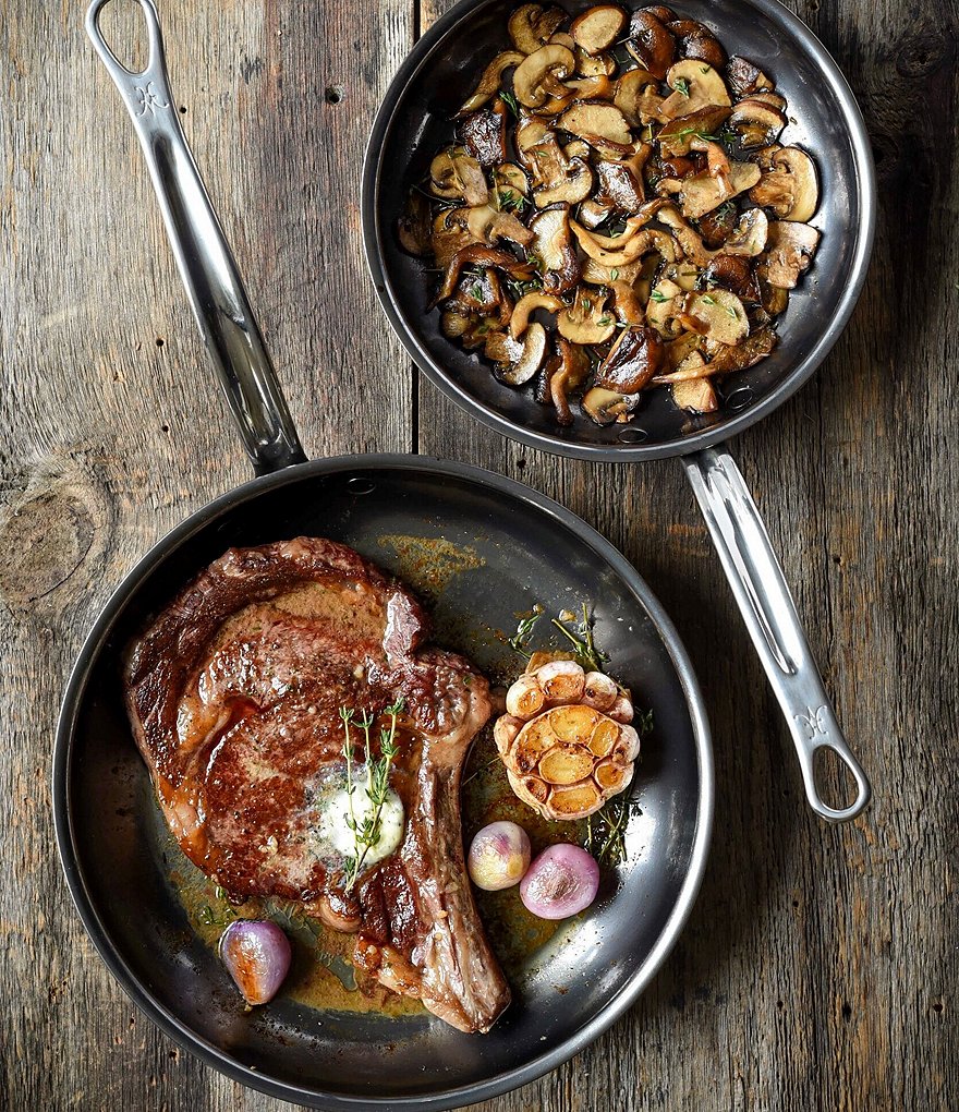 Hestan NanoBond Titanium Stainless Steel Skillet/Fry Pan, 8.5#double;